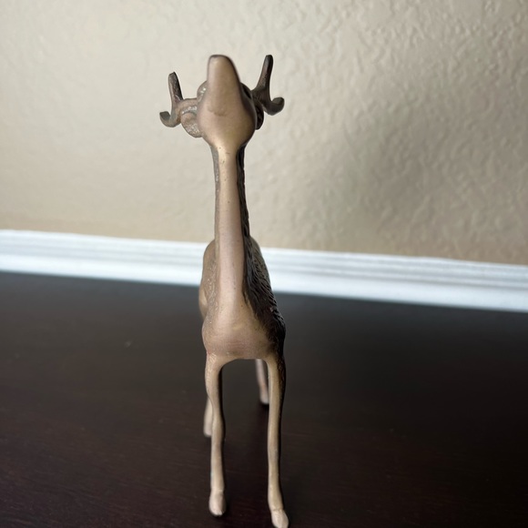 Vintage MCM Brass Reindeer, Deer, Antlers, Bambi, Christmas Decor, Naturalist - Picture 6 of 8